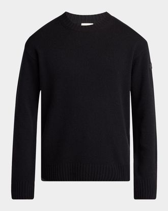 Moncler Mens Wool and Cashmere Crewneck Sweater