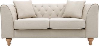 Miliboo Sof&aacute; Cl&aacute;sico Tejido Color Natural 2 Plazas Montaigne