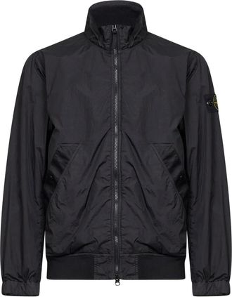 Stone Island Giacca con dettaglio a coste - Nero