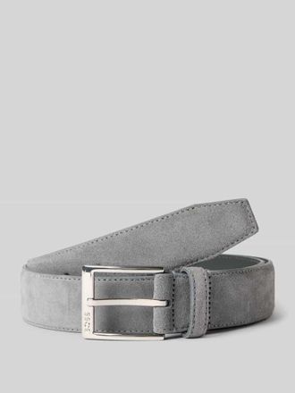 HUGO BOSS G&uuml;rtel aus echtem Leder in Dunkelgrau, Gr&ouml;&szlig;e 110