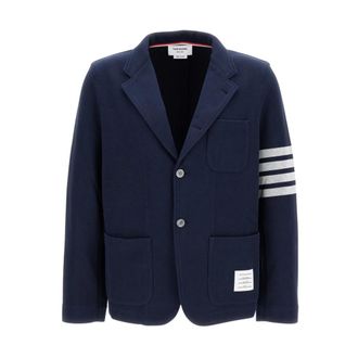 Thom Browne Blazers, male, Blue, Size: XL Sack Jacket