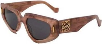 Loewe Anagram Zonnebril - unisex - Zonnebrillen - Bruin - ONE Size - Nylon - Accessoires