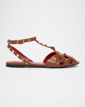 Valentino Garavani Studdy Leather Sandals