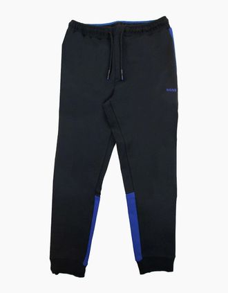 HUGO BOSS Mens Hugo Boss Hadiko 1 Side Stripe Tracksuit Bottoms Black 001 - Size: 46/Regular