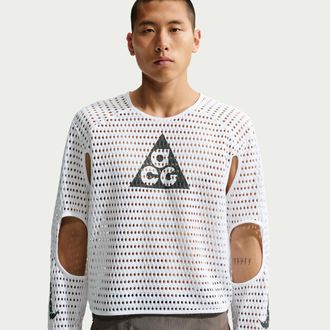 Nike Mens Nike ACG Radical AirFlow NXT Dri-FIT Long-Sleeve Trail Running Top in White | IQ5848-100