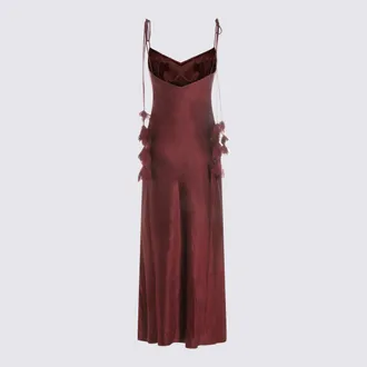 Self Portrait Womens Dresses Burgundy _pes