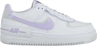 Nike Air Force 1 Shadow Sneaker in White / Lilac Bloom Suede Women Low-Top