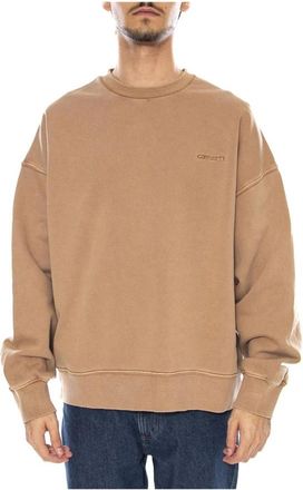 Carhartt Work in Progress La Benton Sweat - Heren - Sweatshirts - Bruin - L - Katoen - Hoodies & sweatvesten