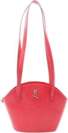 Saint Laurent Pre-owned Vintage Schoudertas - Dames - Vintage Schoudertas - Rood - ONE Size - Leer - Vintage
