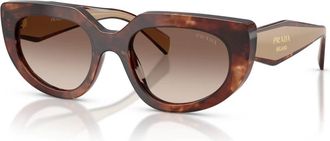 Prada Sunglasses, female, Brown, Size: 53 MM D02S 00K10S Sunglasses
