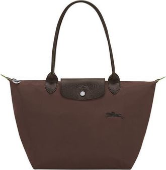 Longchamp Medium Le Pliage Recycled Nylon Shoulder Tote in Mocha at Nordstrom