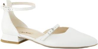 Paul Green Vivien Ankle Strap Pump in Pearl Ivory Soft Nappa at Nordstrom, Size 10.5Us