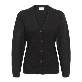 Kaffe Cardigan - - Knitwear - Donna - Nero - XL