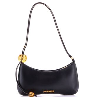Jacquemus Le Bisou Perle Shoulder Bag Leather