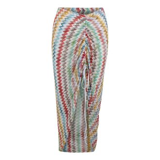 Missoni Long gathered viscose skirt - female - Missoni - Midi Skirts - Multicolor - M - Skirts