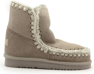 Mou Eskimo 18 Enkellaarsjes - Dames - Winterlaarzen - Grijs - 37 EU - Wol - Schoenen