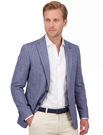 Carl Gross Colbert Carl Gross wol blauw normale fit