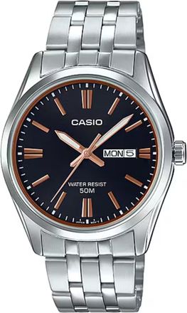 Casio Mens Stainless Steel Analog Watch Black Dial - MTP-1335D-1A2V