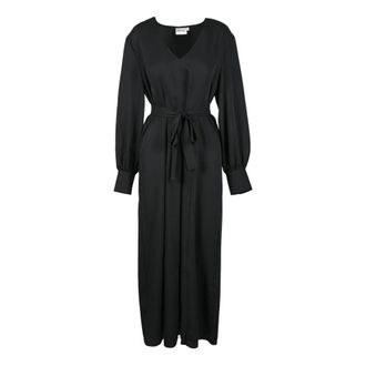 Gestuz Maxi-jurk - Dames - Maxi kleedjes - Zwart - L - Polyester - Kleedjes