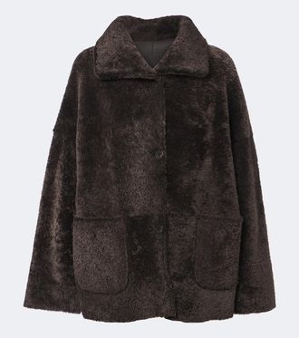 Arma Isabella reversible shearling and leather jacket