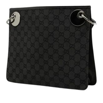 Gucci Pre-owned Eclipse Crossbody Bag - Dames - Pre-owned - Zwart - Maat: ONE Size Leer