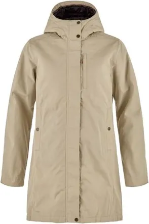 Fj&auml;llr&auml;ven Kiruna Padded Parka Mantel f&uuml;r Damen | beige