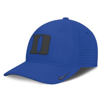 Nike Duke Sideline Practice Nike Mens Dri-FIT College Hat in Blue | NC534EVDU-3XB