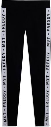 Freddy Leggings con bande laterali e scritta FREDDY MST