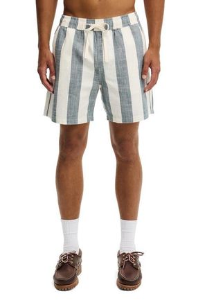 Cotton On Mens Easy Short in Blue 50 50 Stripe at Nordstrom, Size X-Large