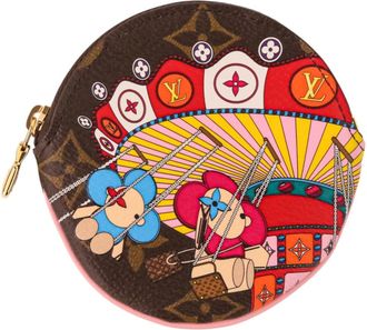 Louis Vuitton Monogram Brown Cotton Canvas Coin Purse/Coin Case (Pre-Owned)