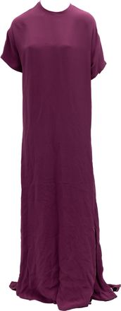 Valentino Garavani Burgundy Maxi Womens Dress