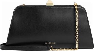 Coccinelle Clutch con logo - Nero