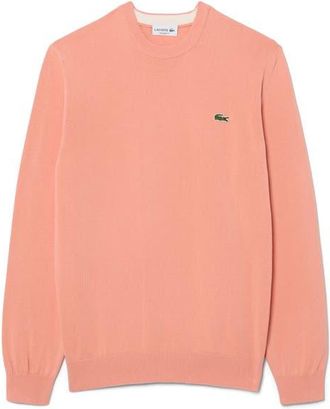 Lacoste Solid Cotton Jersey Crewneck Sweater in Miami at Nordstrom, Size 3