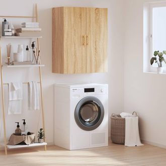 vidaXL Armario De Pared Roble Sonoma 69,5x34x90 Cm Vidaxl