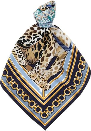 Ferragamo Foulard in twill di seta - - Accessories - Donna - Multicolore - ONE SIZE