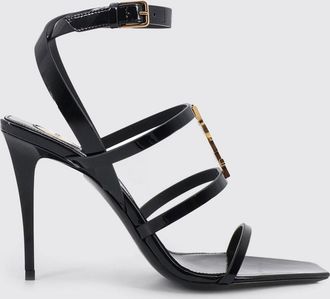 Saint Laurent Sandalo Cassandra in vernice