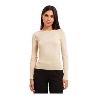 A|X Armani Exchange Ronde hals Trui - Dames - Ronde hals truien - Beige - M - Truien & Vesten