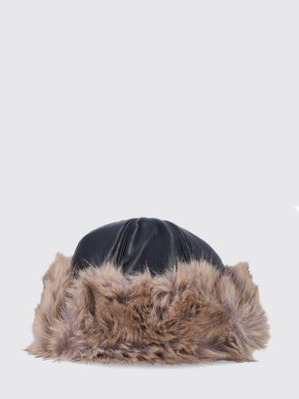 Stand Studio Bicolour Faux-Fur Beanie with Cuff