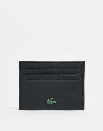 Lacoste Portafoglio nero con tasca portamonete e logo
