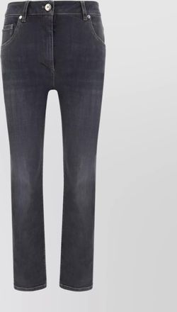 Brunello Cucinelli embellished skinny denim jeans