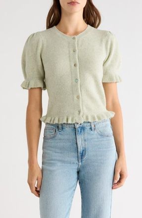 Rails Lora Short Sleeve Cardigan in Julep at Nordstrom, Size Xx-Small