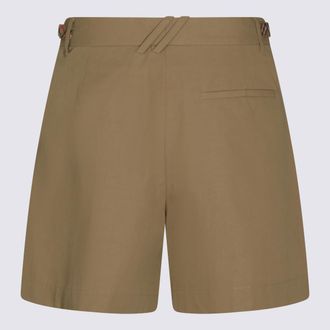 Burberry Womens Shorts Sparrow Beige _100 % Co