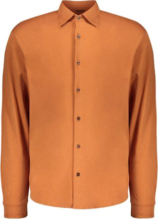 Moorer Orange Elegant Shirt, Light And Versatile