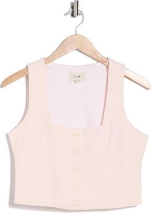 DL1961 Lizzie Cotton & Linen Top in Primrose Pink at Nordstrom Rack, Size X-Small