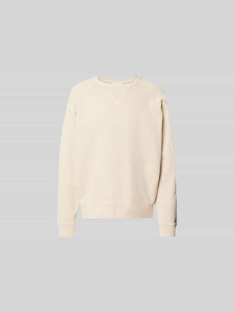 Closed Closed Sweatshirt mit gerippten Abschl&uuml;ssen in Beige, Gr&ouml;&szlig;e L
