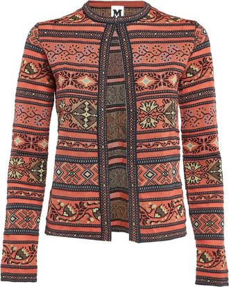 Missoni 2023 Floral Knit cardigan - Orange