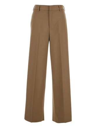 Pantaloni Torino elasticated-waist trousers - women - Polyester/Elastane - 40 - Neutrals