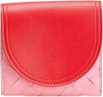 Bottega Veneta Pre-owned Wallets, female, Red, Size: ONE SIZE Pre-owned Vintage Leather Wallet