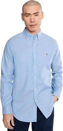 Polo Ralph Lauren Classic Fit Performance Oxford Shirt Mens Clothing Blue : 2XL, Cotton/Elastane