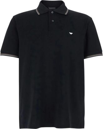 Emporio Armani Heren, Tops, Zwart, Maat: 2XL Katoen